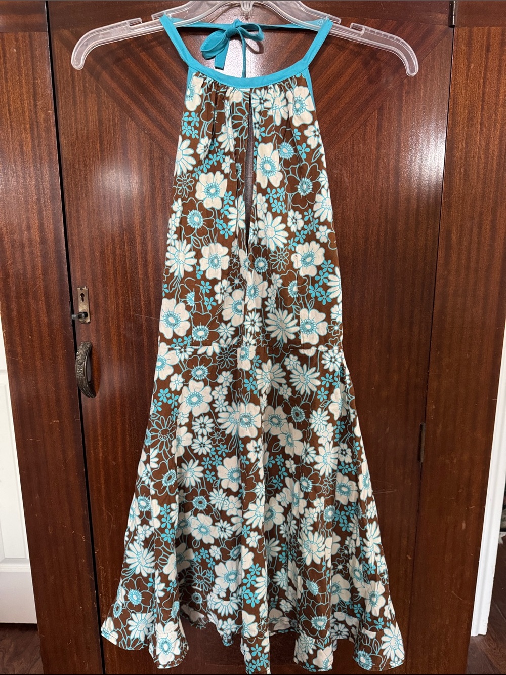 Vintage Love-Life Floral Halter Dress
